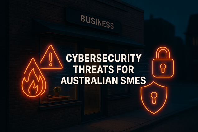 Cybersecurity threats for Australian SMEs at night